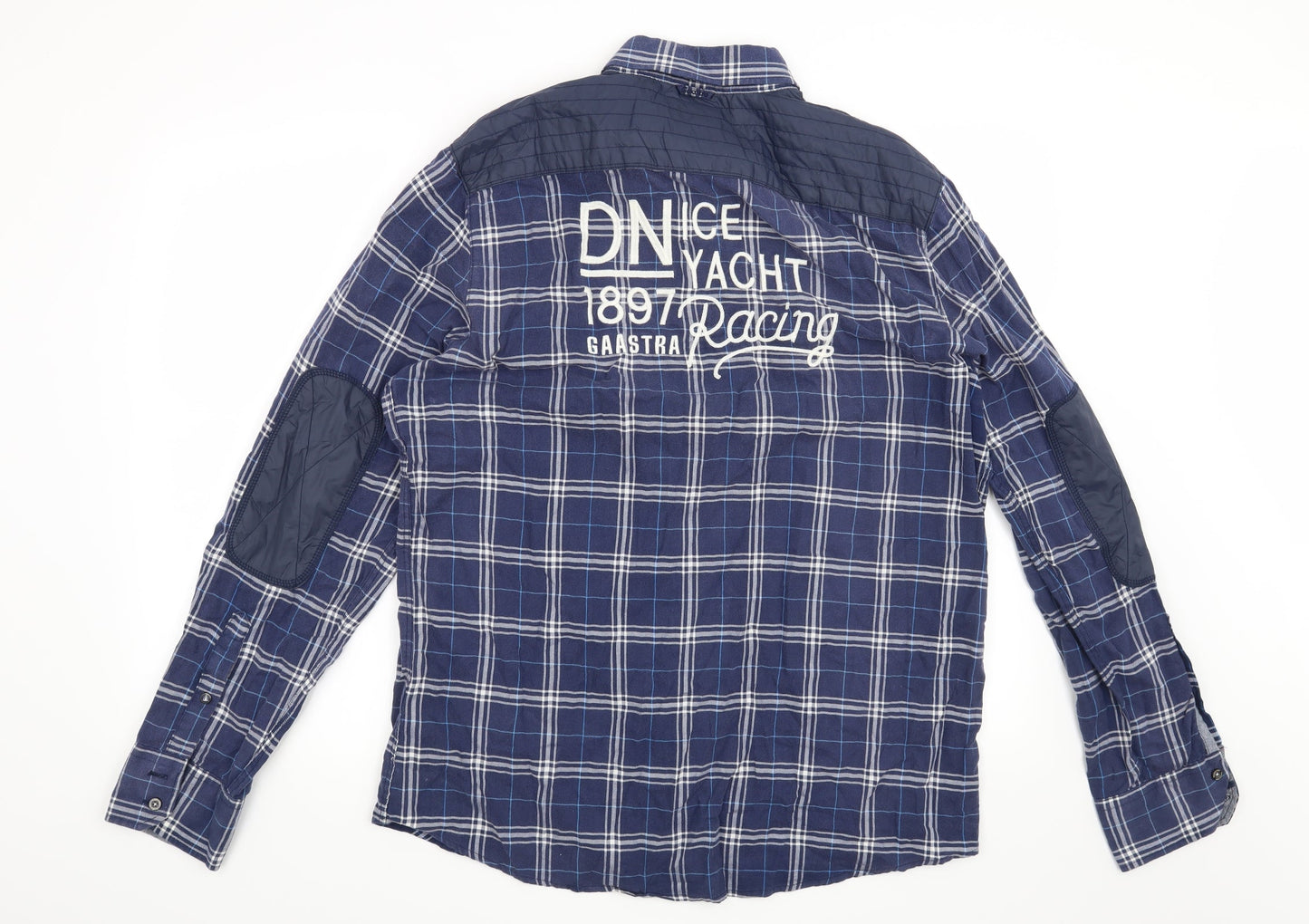 Gaastra Mens Blue Check   Button-Up Size L