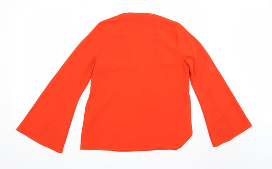 Topshop Womens Red   Basic Blouse Size 4
