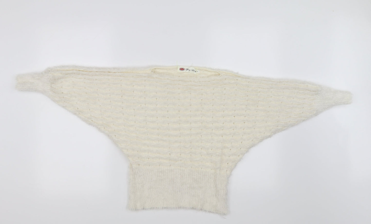 tiffany bling  Womens White   Pullover Jumper Size S