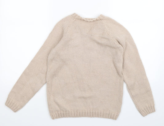 Preworn Womens Grey  Knit Pullover Jumper Size 8