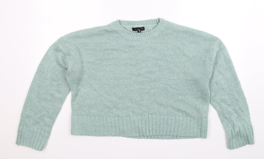 New Look Womens Green  Knit Pullover Jumper Size M