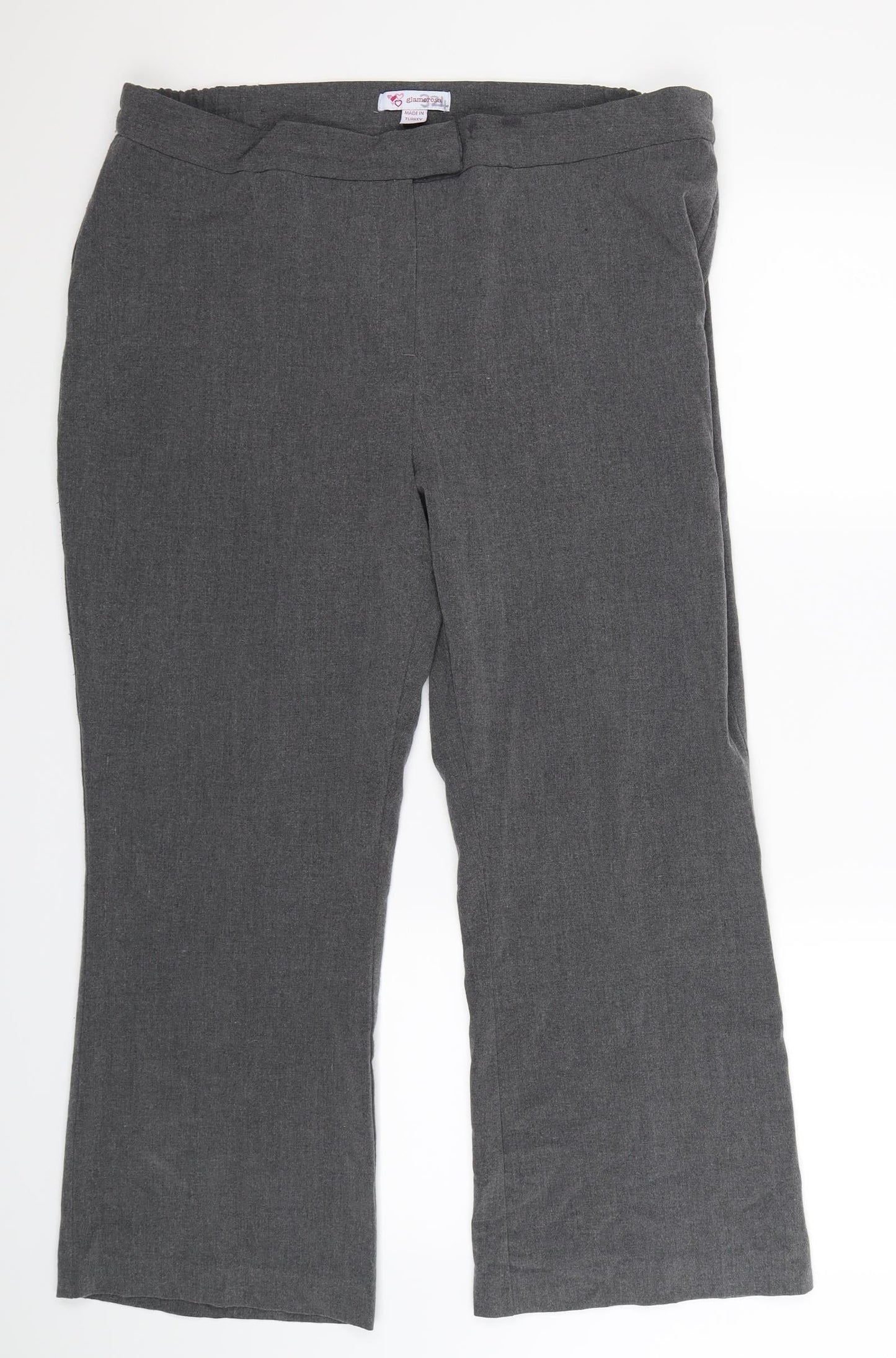 Glamorous Womens Grey   Trousers  Size 18 L27 in
