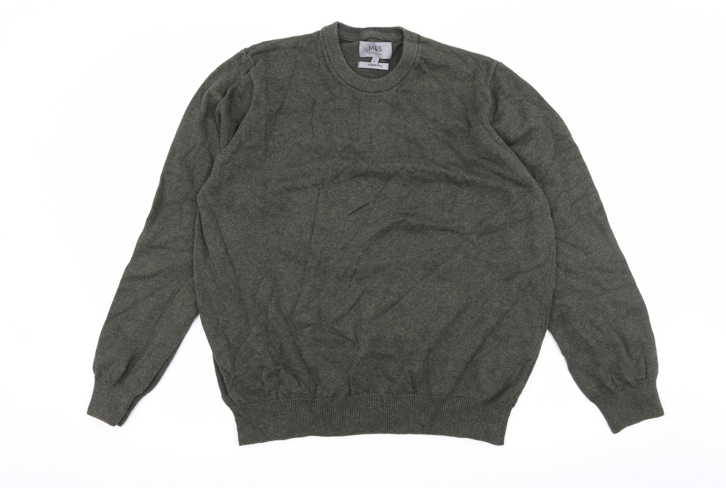 Marks & Spencer Womens Green  Knit Pullover Jumper Size L