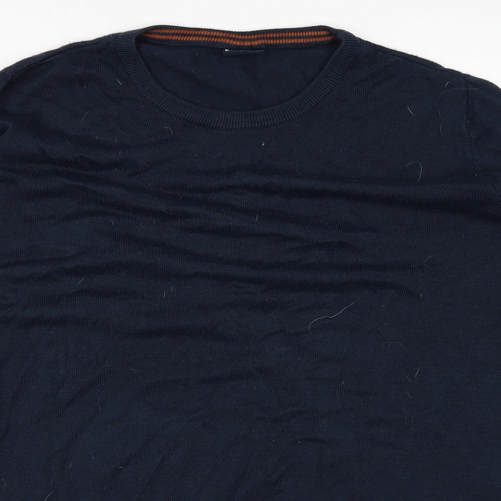 defraco Mens Blue   Basic T-Shirt Size L
