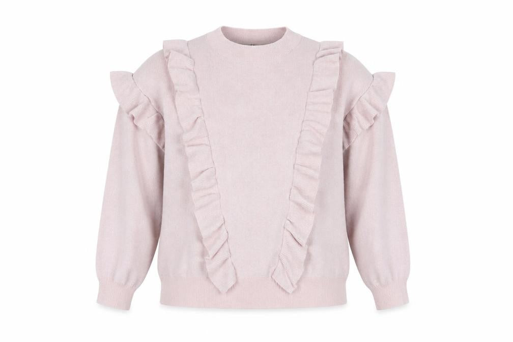 Front view of New Look women’s pink jumper, size L