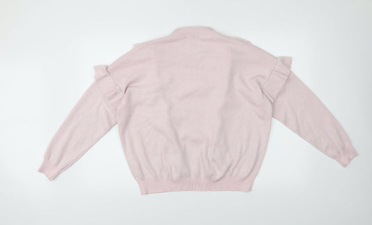 New Look Womens Pink   Pullover Jumper Size L