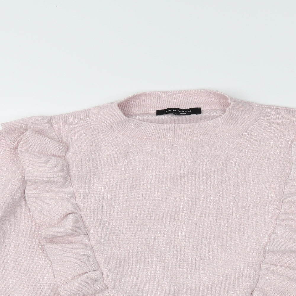 New Look Womens Pink   Pullover Jumper Size L