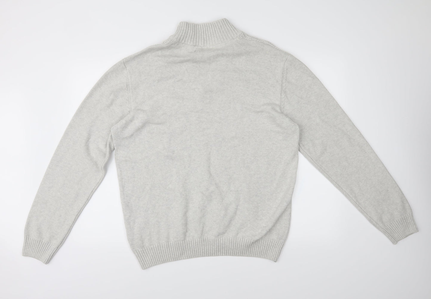 Cedar Wood State Mens Grey   Henley Jumper Size XL