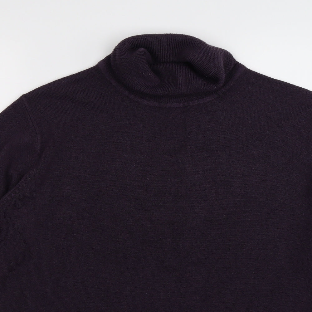 D-PROJECT Womens Purple  Knit Pullover Jumper Size M