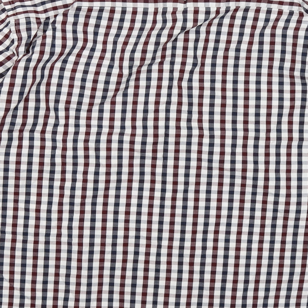 MCNEAL Mens Blue Check   Button-Up Size L