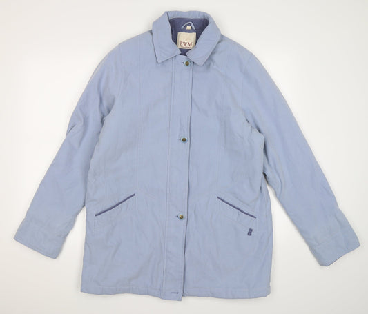 EWM Womens Blue   Windbreaker Coat Size 14