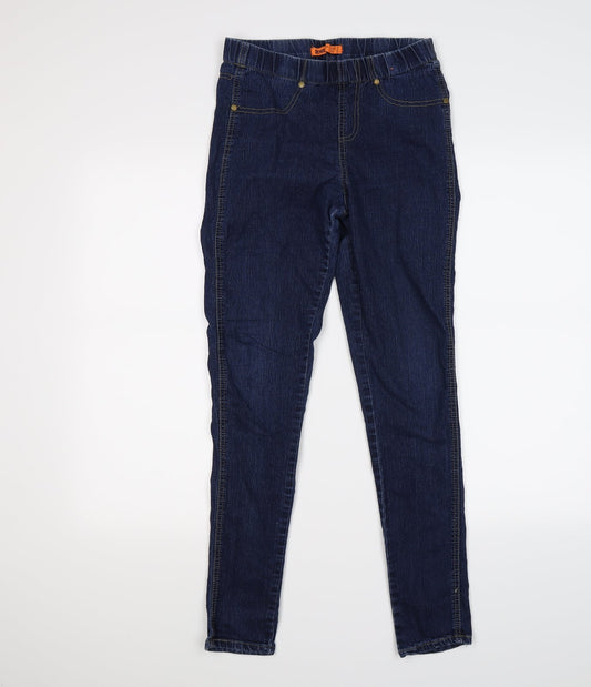 denim co Womens Blue  Denim Jegging Leggings Size 10 L28 in
