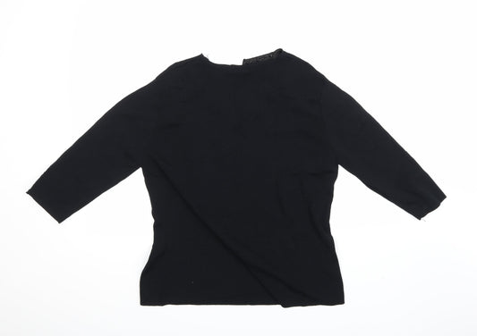 Sky Womens Black   Jersey Blouse Size 4