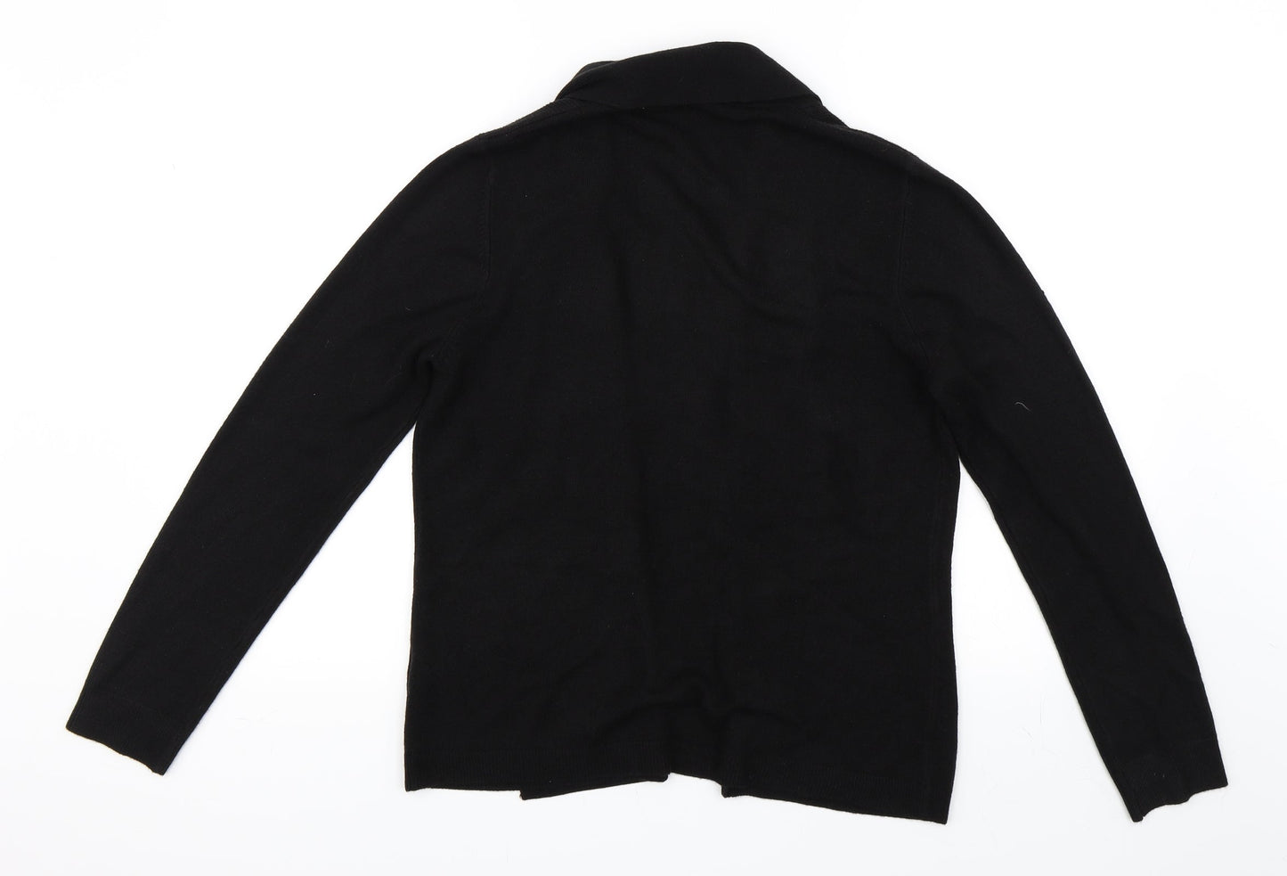 BHS Womens Black   Cape Jumper Size 14