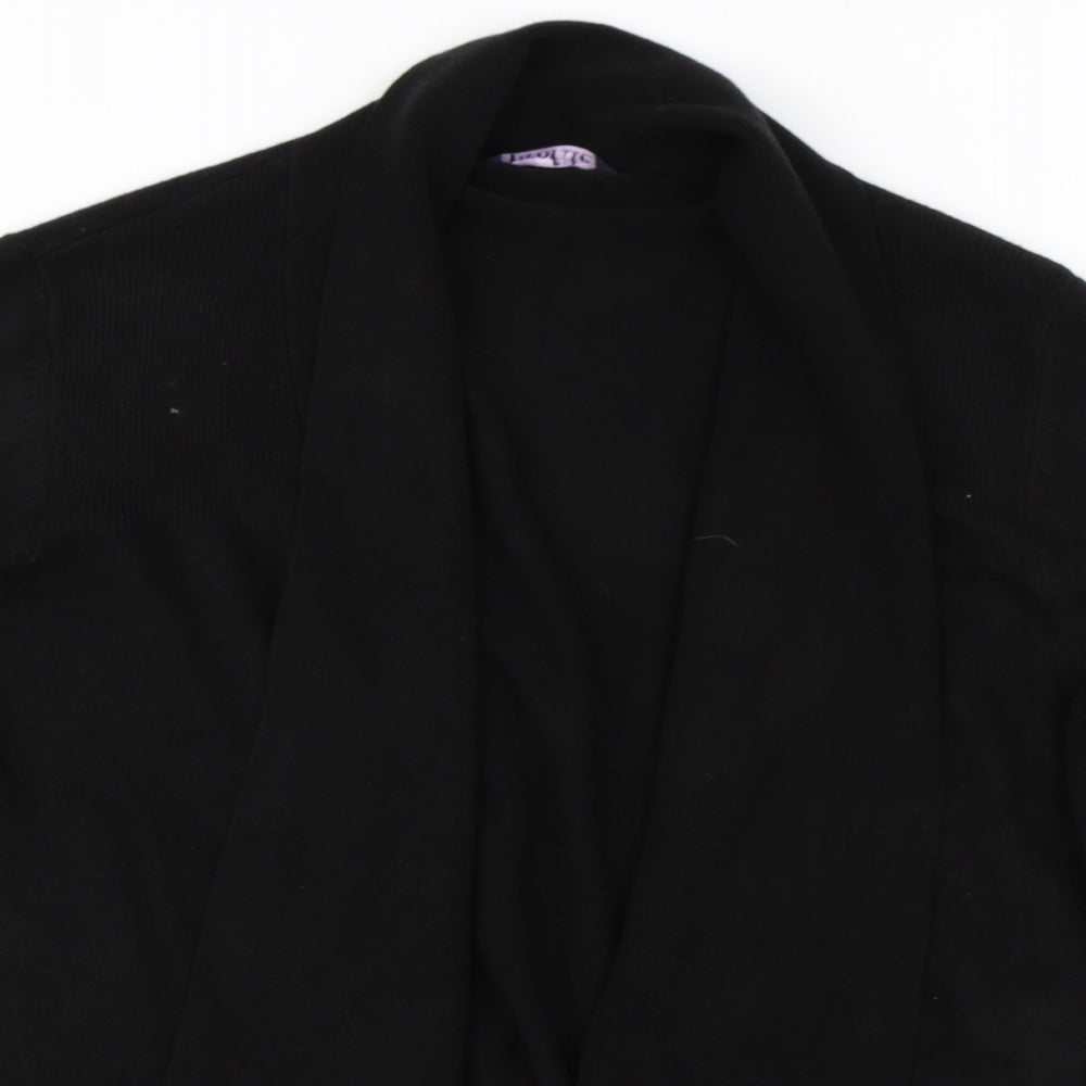 BHS Womens Black   Cape Jumper Size 14