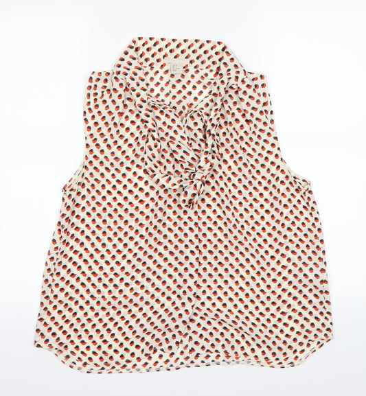 H&M  Womens Red Colourblock  Basic Blouse Size 6