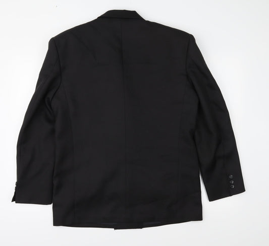 Andre Cori Mens Black   Jacket Suit Jacket Size 40