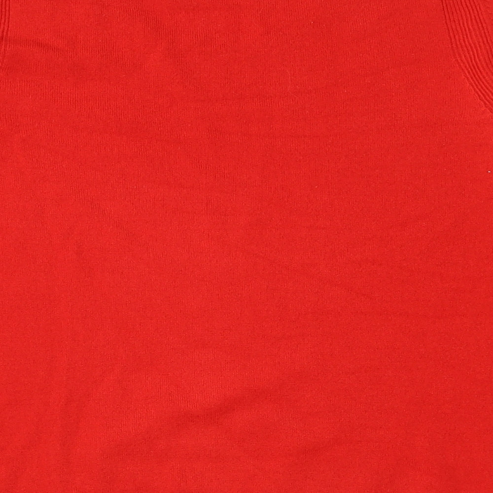 Marks and Spencer Womens Red  Knit Pullover Jumper Size 12