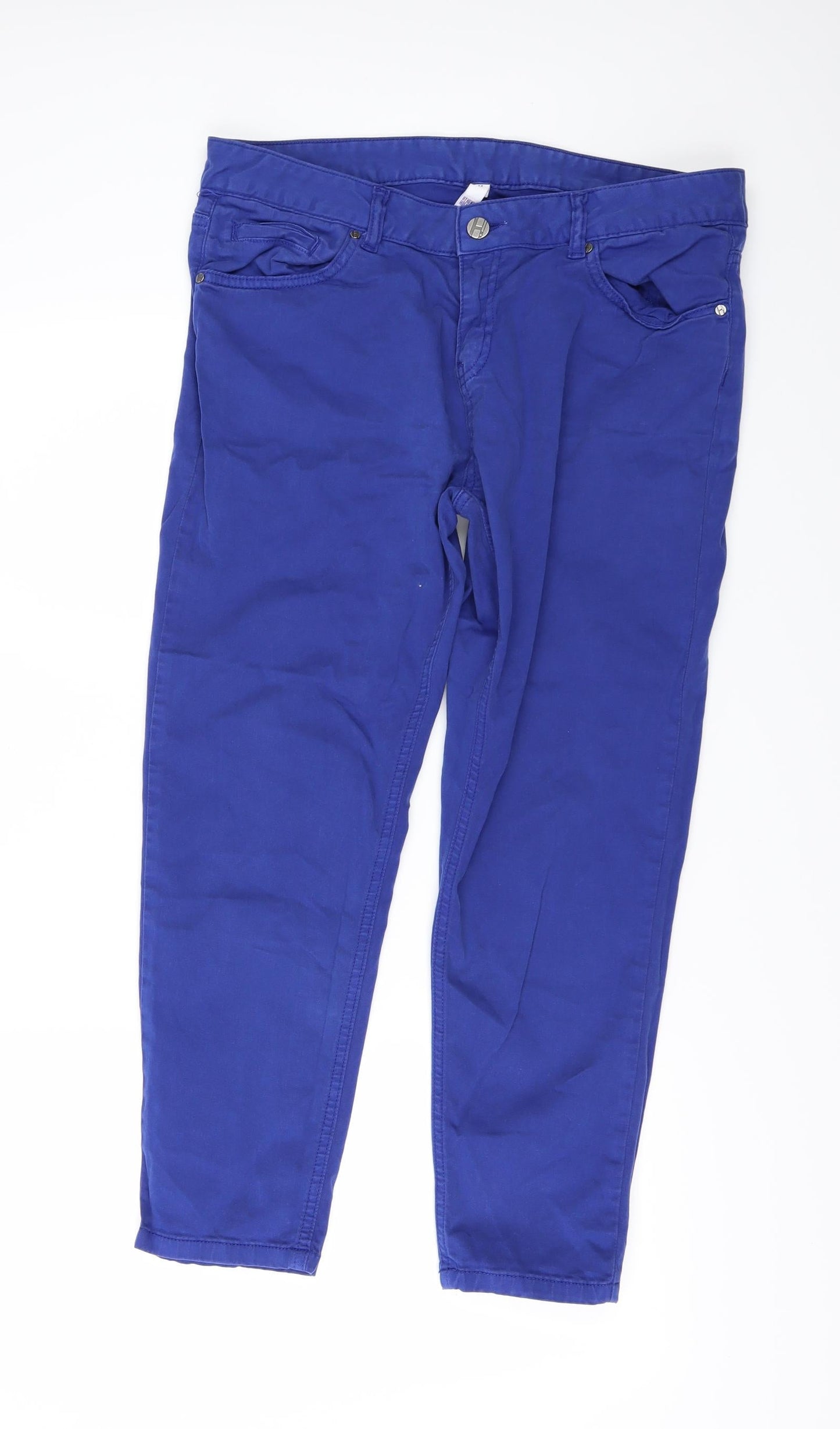 DebenhamsEE Womens Blue  Denim Skinny Jeans Size 14 L24 in