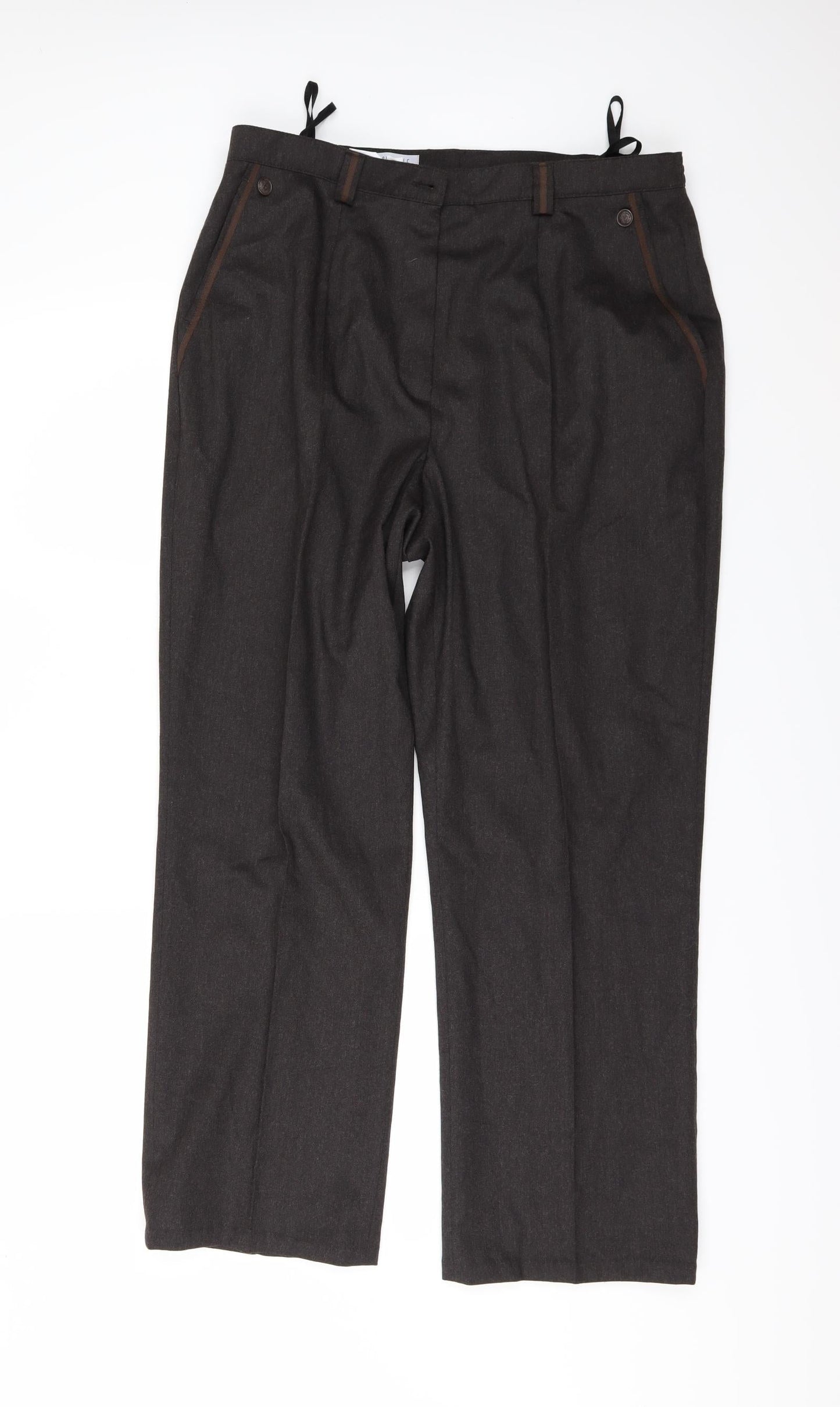 Blanchelle Womens Brown   Trousers  Size 18 L27 in