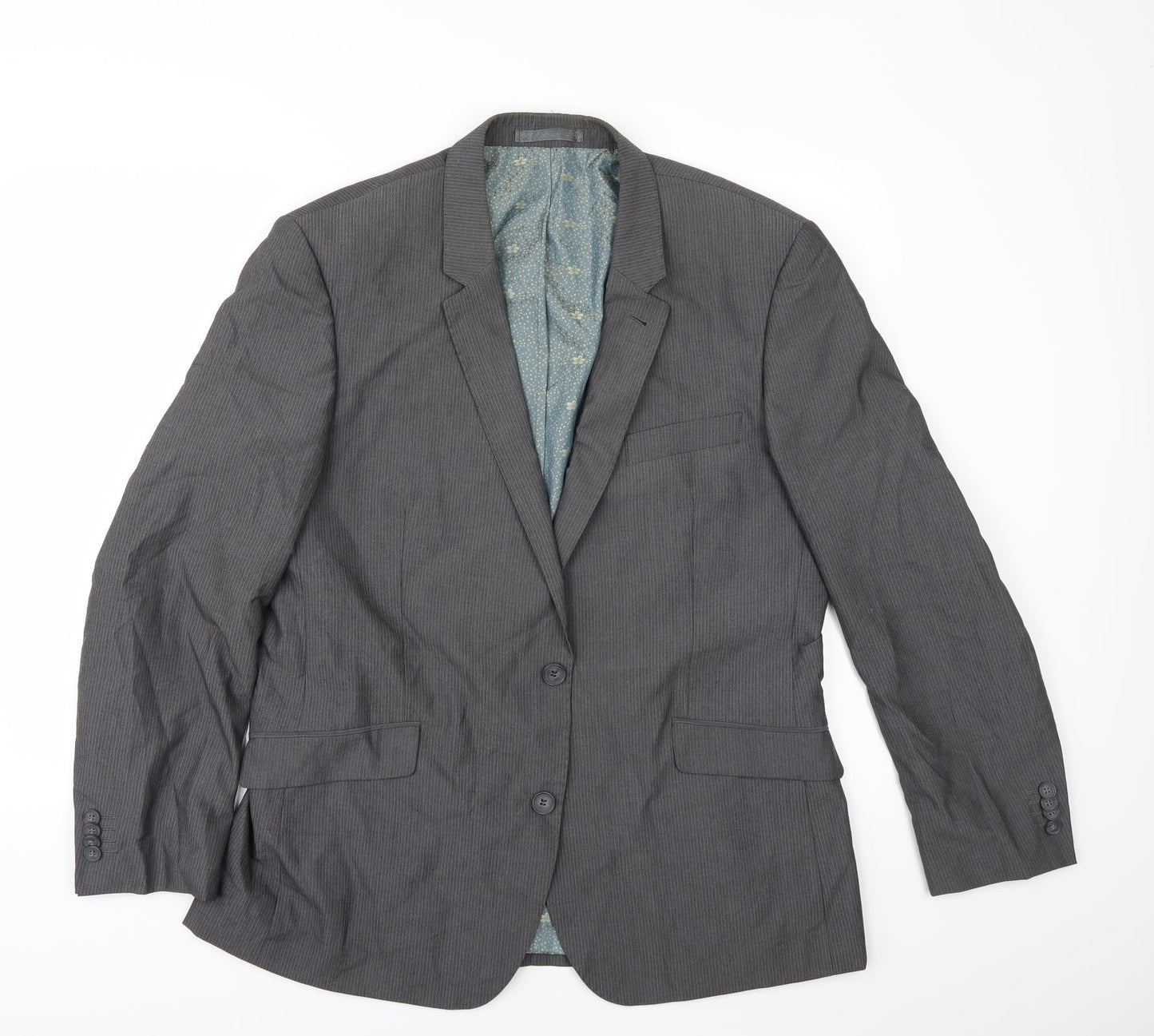 Taylor & Wright Mens Green Striped  Jacket Suit Jacket Size 42