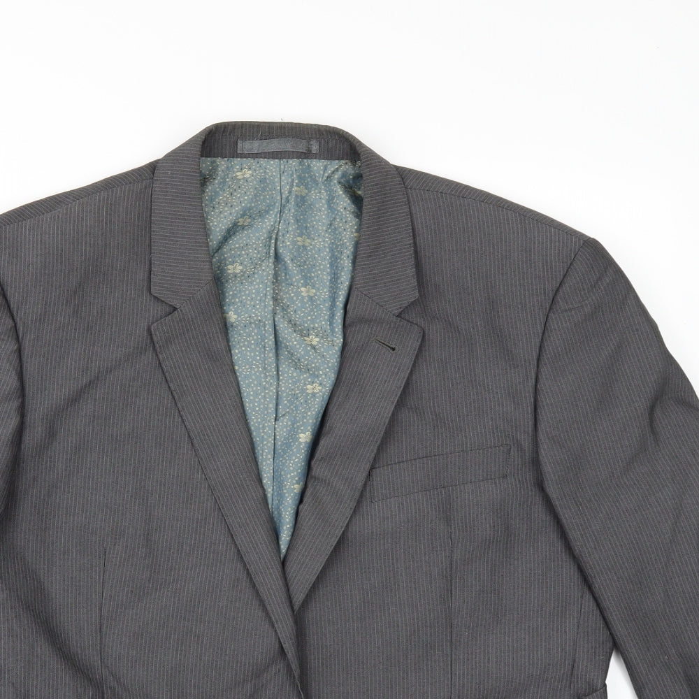 Taylor & Wright Mens Green Striped  Jacket Suit Jacket Size 42