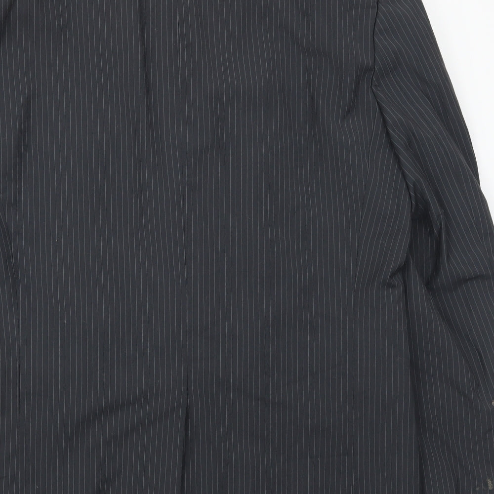 C&A Mens Grey Striped  Jacket Suit Jacket Size 42