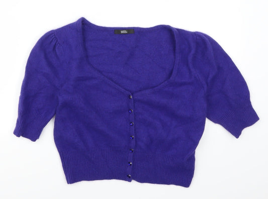 Marks and Spencer Womens Blue   Cardigan Jumper Size 14