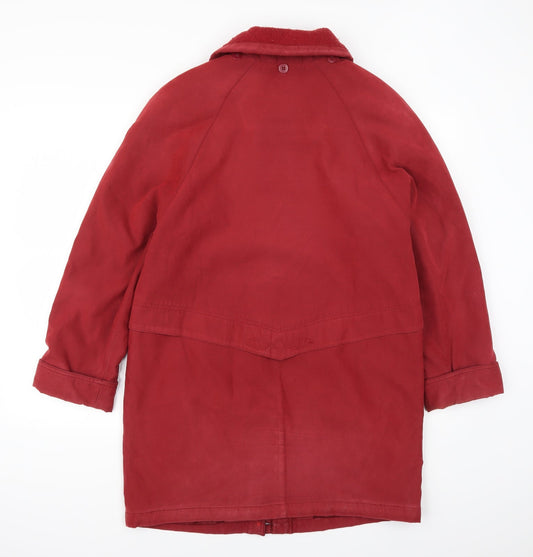 Klass Womens Red   Overcoat Coat Size 10