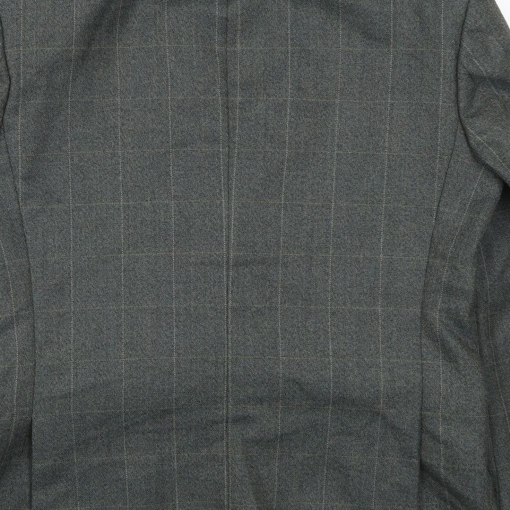 Skopes Mens Grey Check  Jacket Suit Jacket Size 40