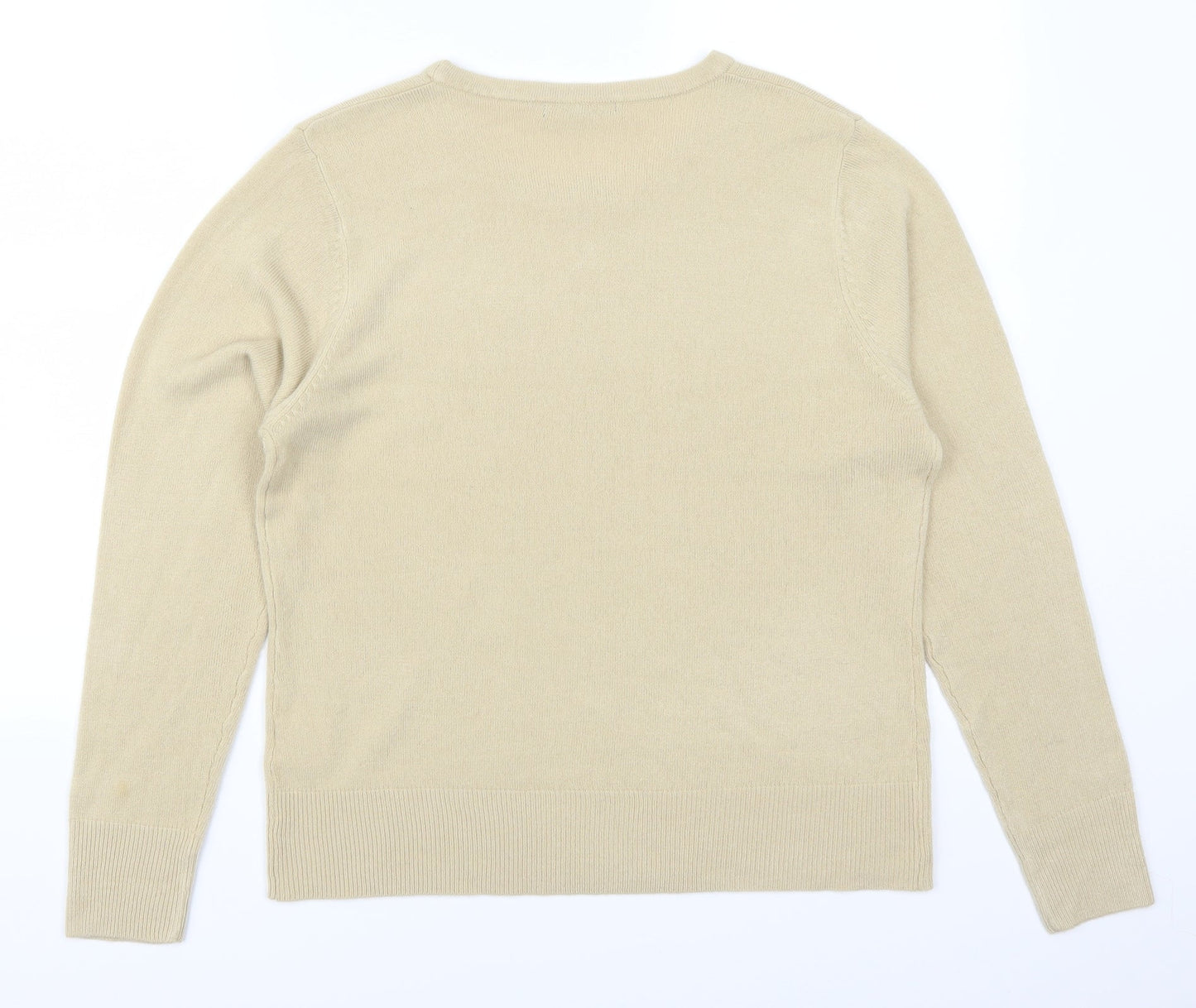 Debbie Morgan Womens Beige   Pullover Jumper Size M
