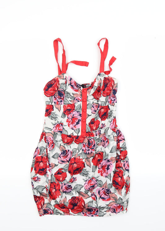 Motel Womens Multicoloured Floral  Camisole Blouse Size S