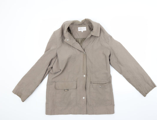 EWM Womens Brown   Overcoat Coat Size 10