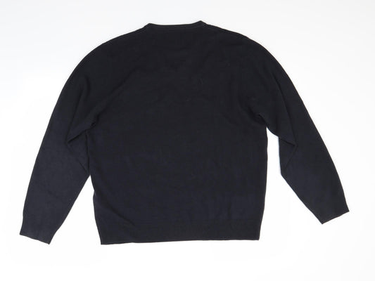 Marks and Spencer Mens Blue   Pullover Jumper Size L