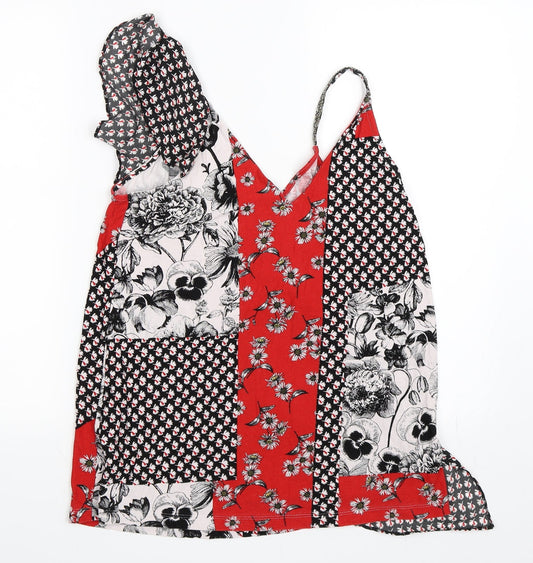 NEXT Womens Red Geometric  Camisole Blouse Size 10