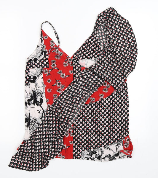 NEXT Womens Red Geometric  Camisole Blouse Size 10
