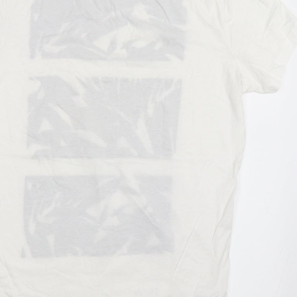 Studio W Womens Ivory   Basic T-Shirt Size L