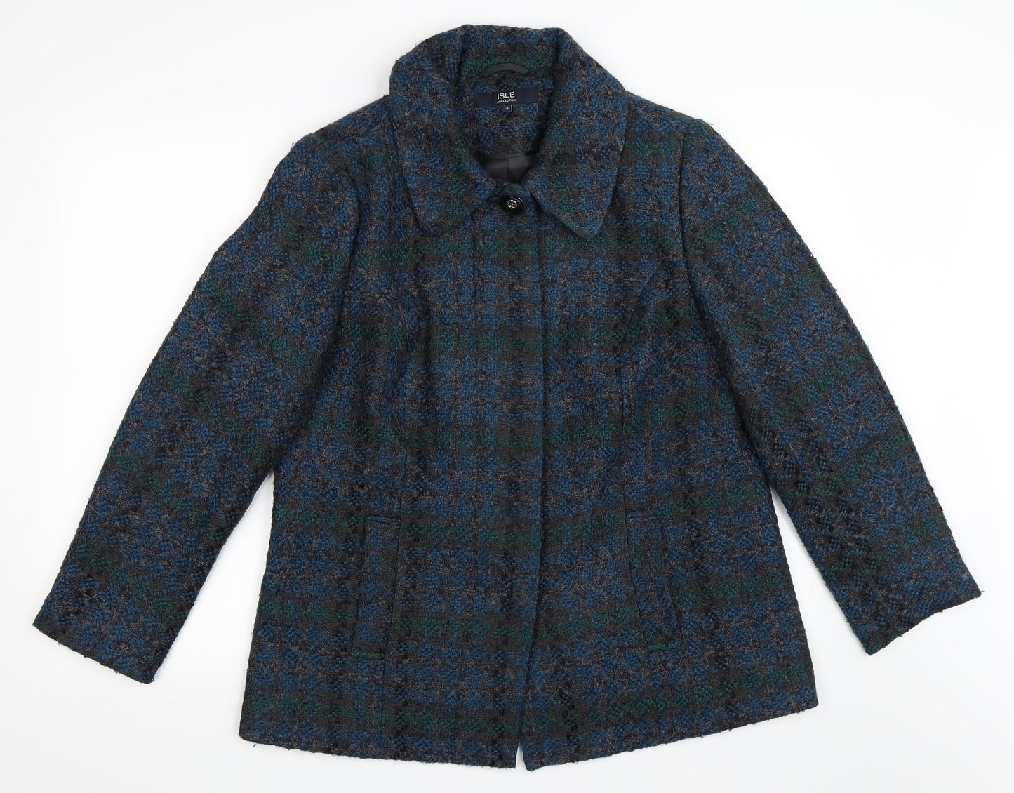 EWM Womens Blue   Overcoat Coat Size 14