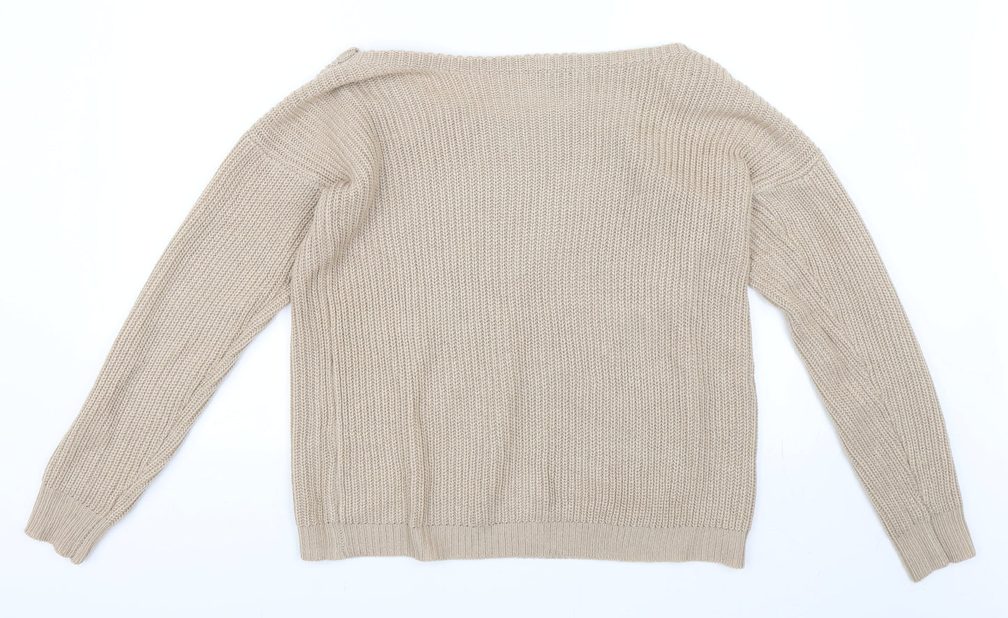 Missguided Womens Beige   Pullover Jumper Size M