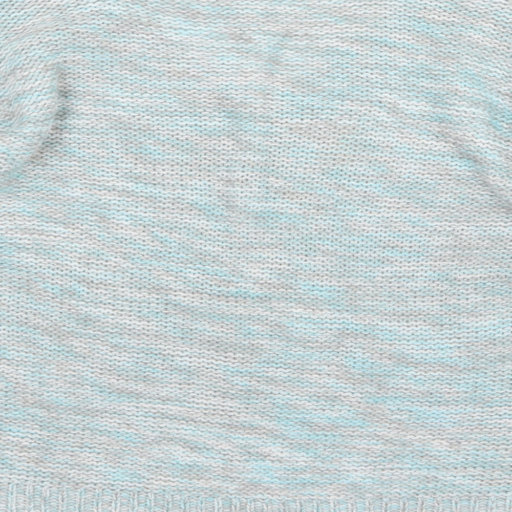 Papaya Womens Blue  Knit Pullover Jumper Size M