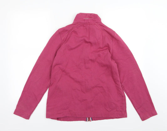 Tayberry Womens Pink  Jersey Full Zip Sweatshirt Size S