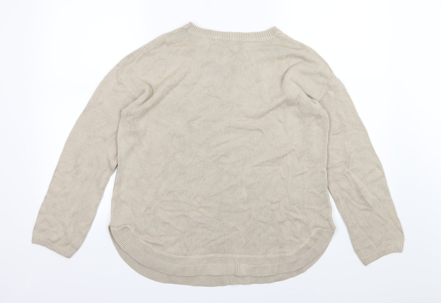 Bonmarché Womens Beige  Knit Pullover Jumper Size M