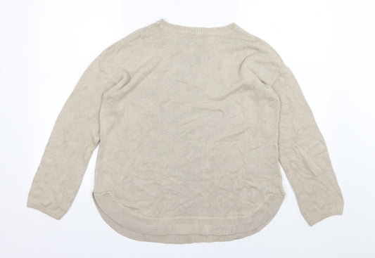 Bonmarché Womens Beige  Knit Pullover Jumper Size M