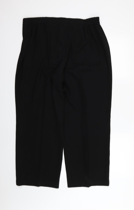 Louben Womens Black  Rayon Trousers  Size 40 in L28 in