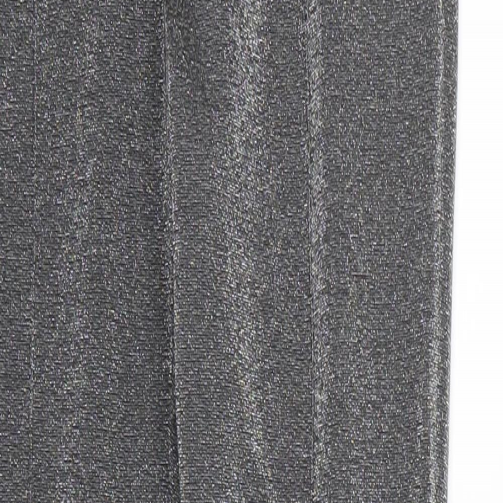 H&M Womens Silver   Trousers  Size 10 L30 in