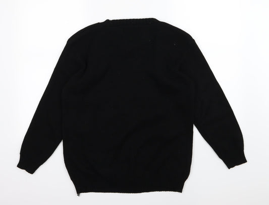 Sui collection Womens Black  Knit Pullover Jumper Size S  - Christmas
