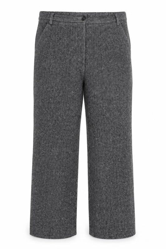 GARDEUR Womens Grey Herringbone  Trousers  Size 32 in L25 in