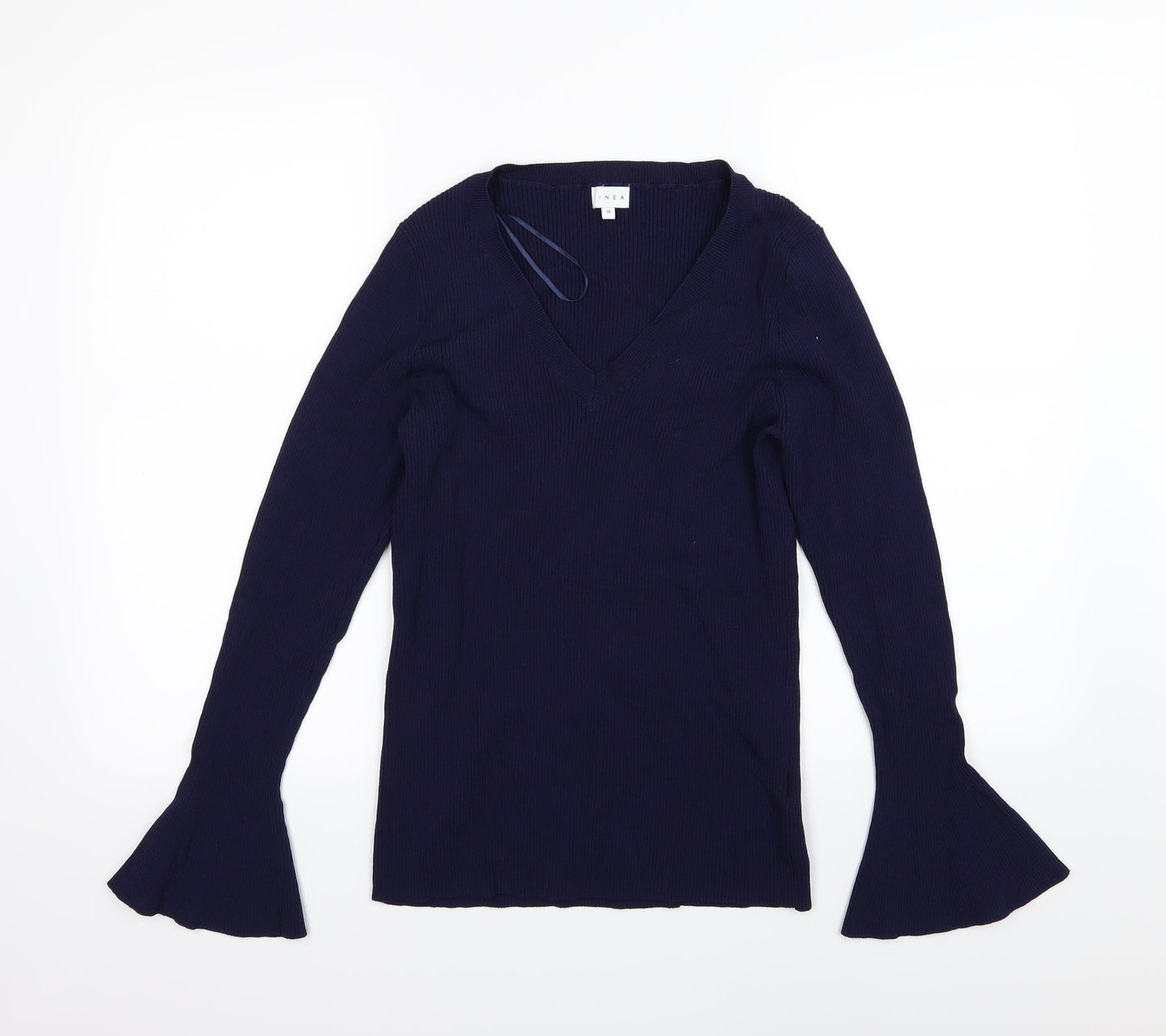 Linea Womens Blue  Knit Pullover Jumper Size 18