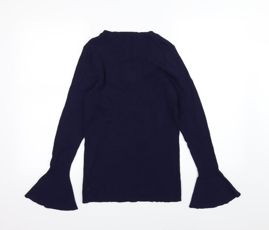 Linea Womens Blue  Knit Pullover Jumper Size 18