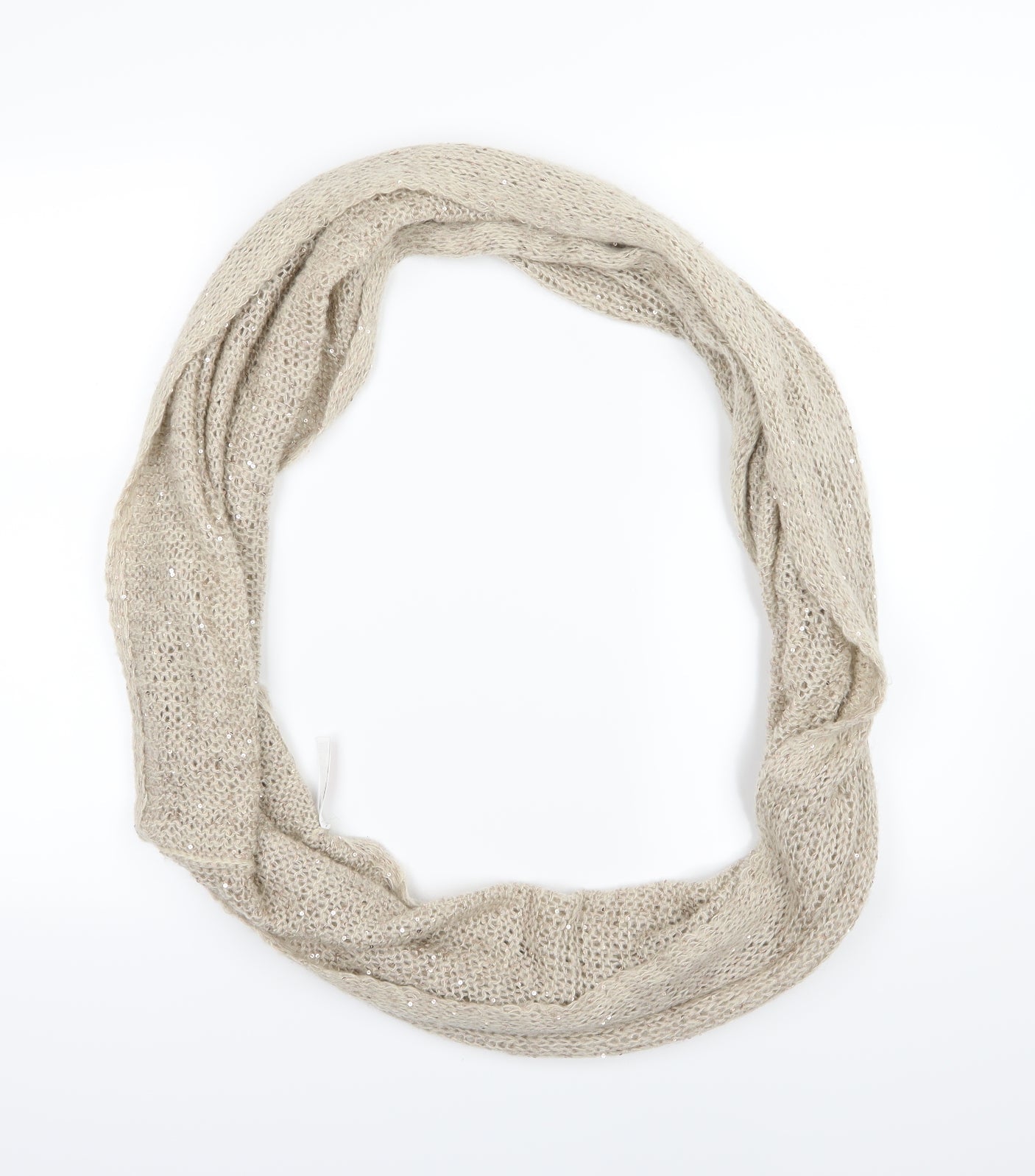 Accessorize Womens Beige  Knit  Scarf   - Snood
